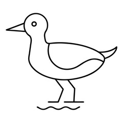 Naklejka premium Vibrant Bird Skating Joyfully on Icy Pond Vector Artwork 