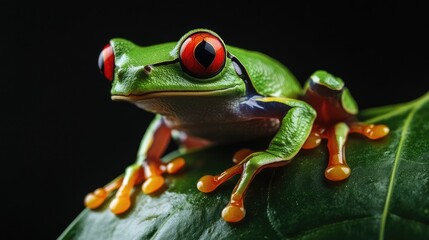 red eyed tree frog