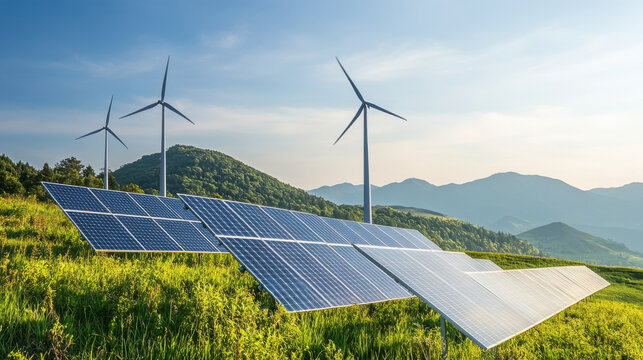 Green finance initiative supporting renewable energy startups, providing funding for solar, wind, and hydroelectric projects