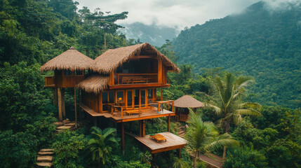 Eco-tourism business offering sustainable travel packages, featuring eco-lodges and nature-based adventures with minimal environmental impact