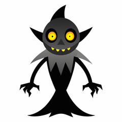 Spooky vector illustration for halloween themes on white background