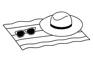 Trendy Sunglasses and a Broad Perspective Vector Illustration

