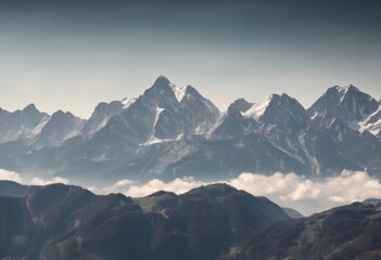 Obraz premium Shot of the Alpes mountains