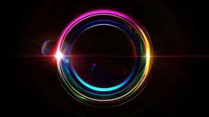 Colorful Lighting  lens flare background 