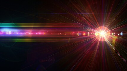 Colorful Lighting  lens flare background 