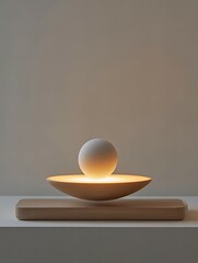 Graphite product podium display with dramatic smoke and minimal lighting effects for a modern industrial vibe new beautiful stock image illustration AI