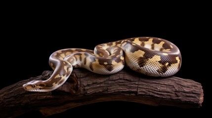 Obraz premium A Python Snake Resting on a Branch