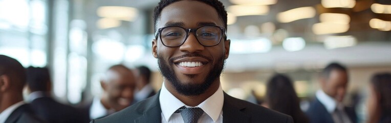 Businessmen actively networking and discussing finance using mobile devices in a corporate setting