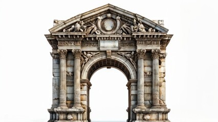 Obraz premium A grand architectural archway with intricate details and classical design elements.
