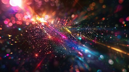 Obraz premium Colorful Lighting lens flare background 