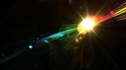 Colorful Lighting  lens flare background 