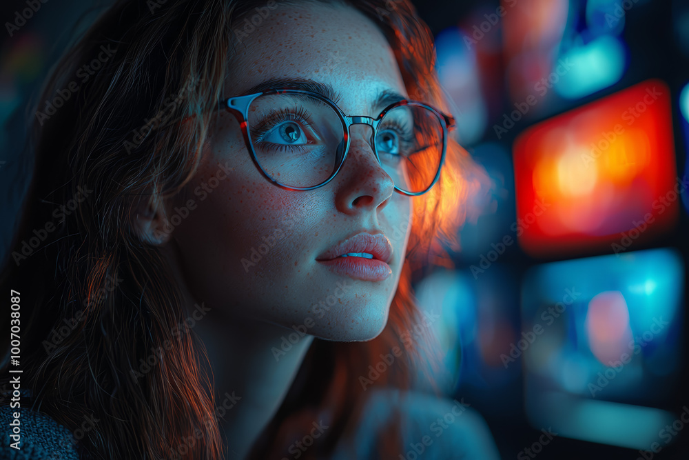 Poster an ai algorithm generating personalized recommendations for movies and shows on a streaming platform