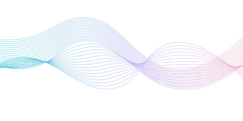 Abstract dynamic multicolor lines, waves. technology line stripe isolated science digital flowing black line. gradient colorful flowing wave design element. wavy lines gradient background. 