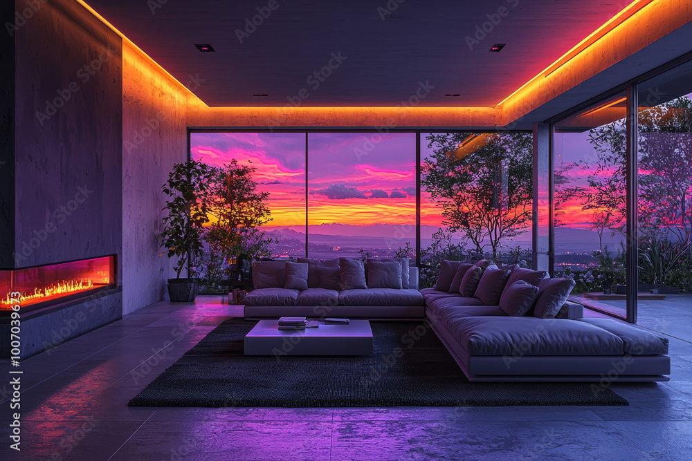 Poster a smart home system automatically adjusting lighting and temperature based on occupants' preferences