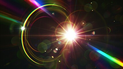 Colorful Lighting  lens flare background 