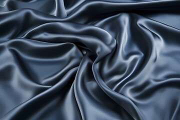 Fototapeta premium Rich Cobalt Blue Satin Fabric with Soft Texture