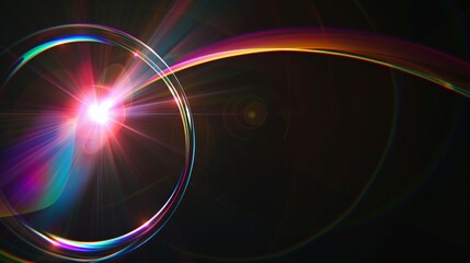 Colorful Lighting  lens flare background 
