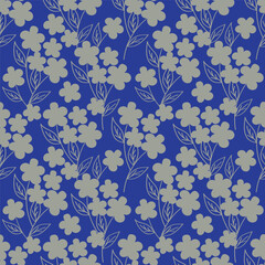 Textile and digital seamless floral vector design