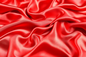 Fototapeta premium Bold Crimson Red Fabric with Smooth Texture