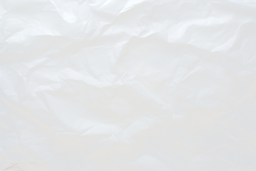 Crumpled white paper png overlay effect, transparent background