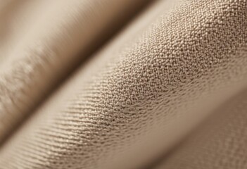 Close up shot of beige fabric