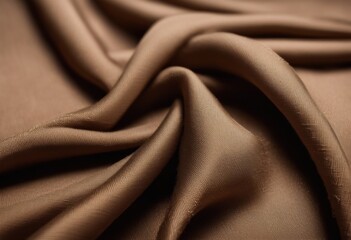 Fototapeta premium Close up shot of brown fabric