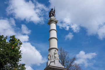 The Boston Soldiers and Sailors Monument in Boston, MA