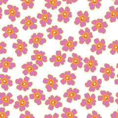 Watercolor seamless pattern with flowers. Vintage floral pattern. Flower seamless pattern. Botanical art. Floral botanical collection. Wedding floral set. Watercolor botanical design.