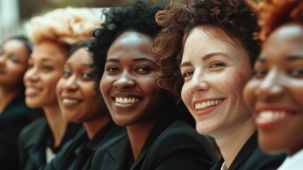 Group of women seated side by side, likely in a social setting