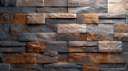 Natural stone wall with a stunning granite texture ideal for architectural and design projects