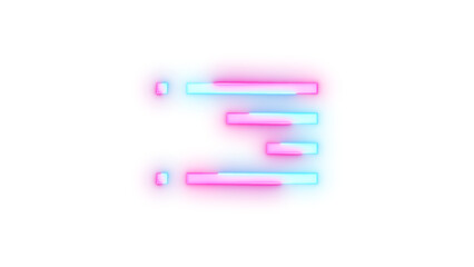 Neon icon bookmarks symbol transparent background