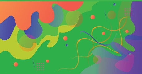 Gradient abstract dynamic shapes background for your design