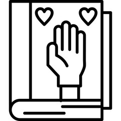 Obraz premium Volunteer Handbook icon