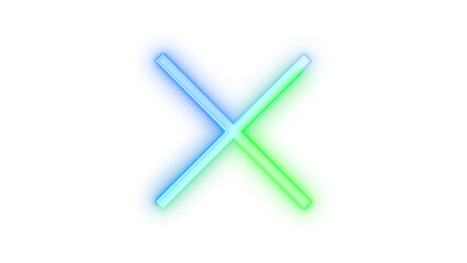 Neon icon clear symbol transparent background