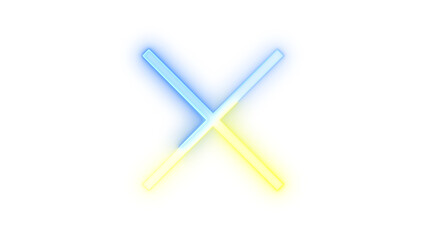 Neon icon clear symbol transparent background