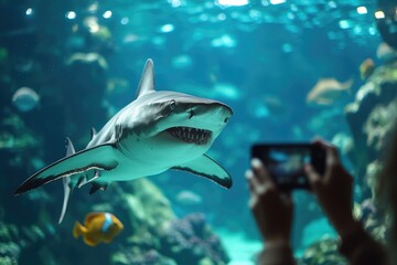 Capturing the Majestic Shark: A Photographer's View at the Aquarium