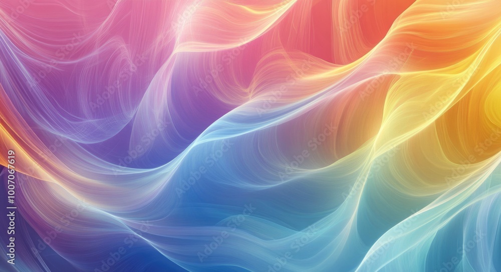 Poster pastel swirls. abstract artistic background with soft curves and elegant gradient colours
