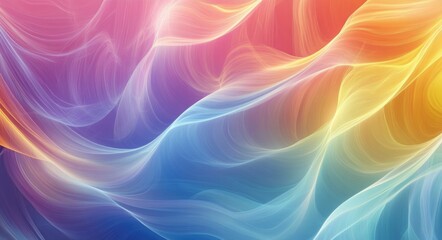 Obraz premium Pastel Swirls. Abstract Artistic Background with Soft Curves and Elegant Gradient Colours