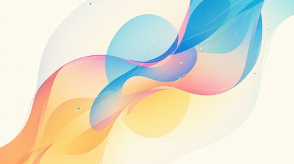 Smooth Gradient Curves in Bright Colors