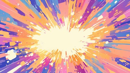 Bright Dynamic Gradient Explosion with Vivid Hues
