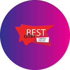 Sale icon badge. Special offer discount tags. Coupon shape templates design. Cyber monday sale discounts. Black friday shopping icons. Best ultimate offer badge. Super discount icons. Vector icons