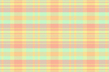 Mosaic fabric texture textile, africa pattern background plaid. Robe check seamless vector tartan in light and yellow colors.