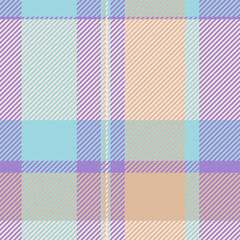 Line seamless texture plaid, packing vector check tartan. Comfort background textile fabric pattern in light and violet colors.