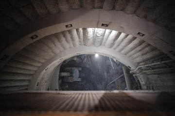 Obraz premium Prague Metro D Building Process