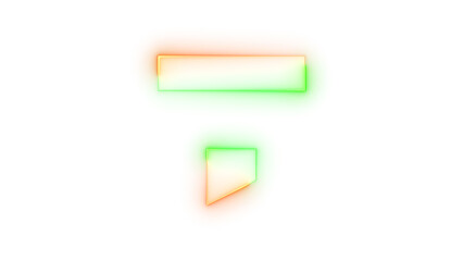 Glowing symbol icon, Neon icon highlight fill symbol 
 transparent background