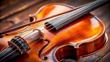 Fototapeta premium Dramatic violin scene, showcasing the beauty and power of classical musi