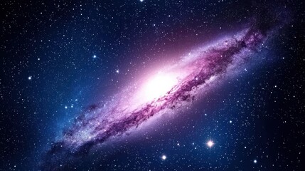 Vibrant Spiral Galaxy in Deep Space