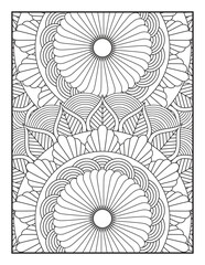 A Beautiful Floral Design for Stress Relief and Mindfulness. Perfect for Adults and Kids Alike, This Printable Artwork Offers a Creative Escape into Relaxation.