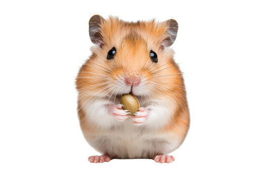 recommend clip art: Cute hamster holding an olive, featuring fluffy fur and large eyes, perfect for pet-themed designs and animal lovers.