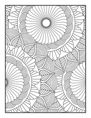 A Beautiful Floral Design for Stress Relief and Mindfulness. Perfect for Adults and Kids Alike, This Printable Artwork Offers a Creative Escape into Relaxation.